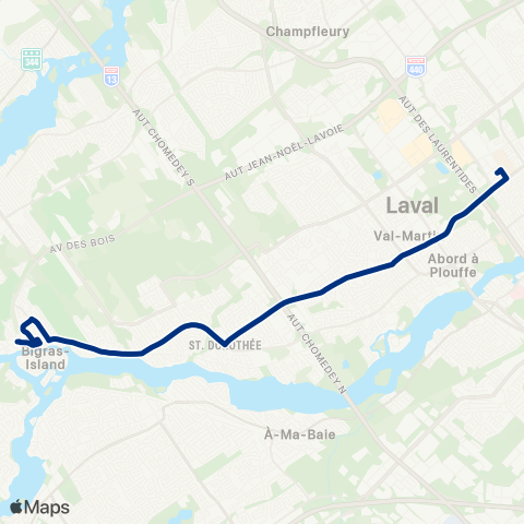 STL Métro Montmorency – Gare Sainte-Dorothée map