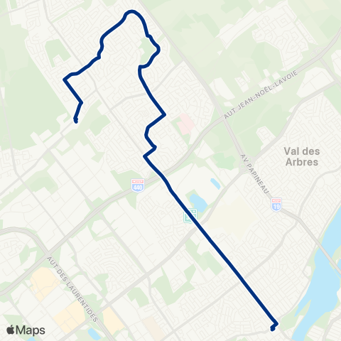 STL Gare Vimont – Métro Cartier map