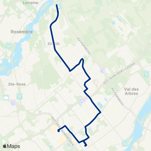 STL Auteuil – Terminus Le Carrefour map