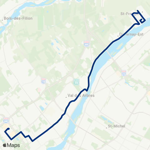 STL Saint-François – Terminus Le Carrefour map