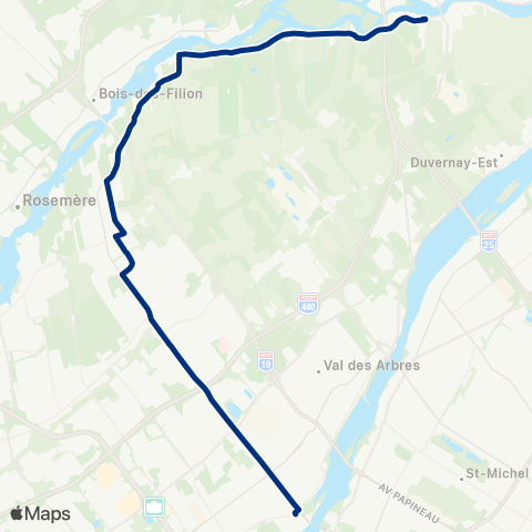 STL Saint-François – Métro Cartier map