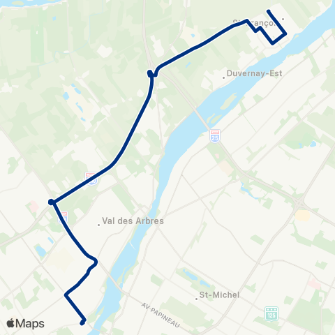 STL Saint-François – Métro Cartier map