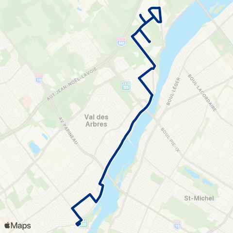 STL Saint-Vincent-De-Paul – Métro Cartier map