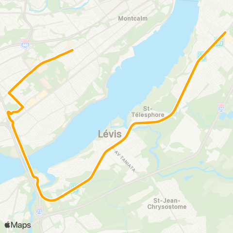 STLévis Lévis centre / Cégep Garneau map