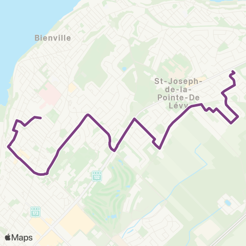 STLévis Lauzon / Lévis centre map