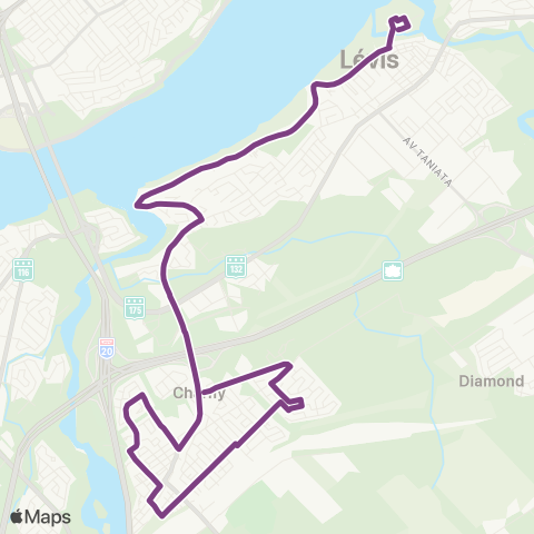 STLévis Charny / Juvénat map