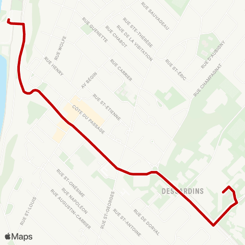 STLévis Navette Paquette map