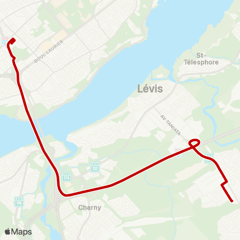 STLévis Festivent - Rive Nord map