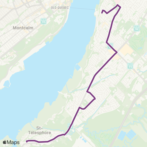 STLévis Saint-David / Lévis centre map