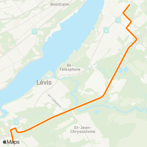 STLévis Lévis centre / Charny map