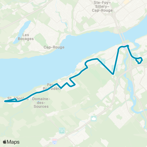 STLévis St-Nicolas – Village map