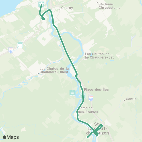 STLévis Saint-Lambert - Saint-Nicolas map