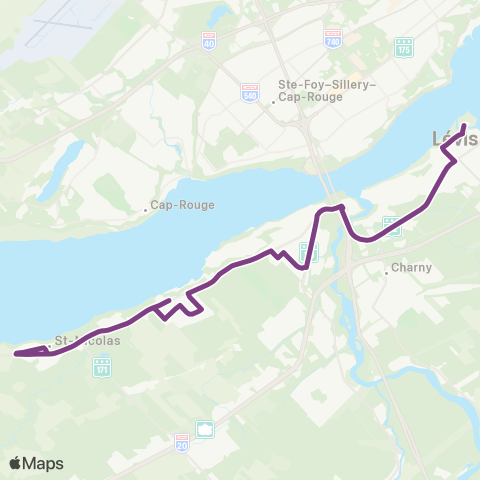 STLévis Juvénat Notre-Dame - Mélèzes / Rocher map