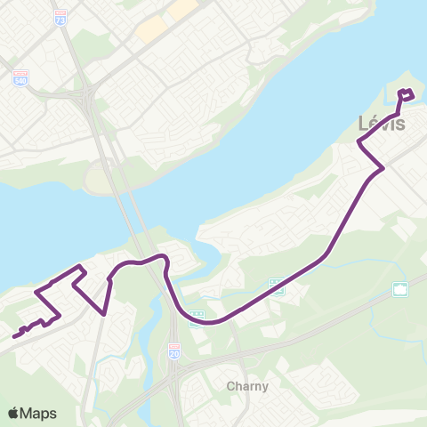 STLévis Collège de Lévis / Marcelle-Mallet - St-Nicolas - Village map