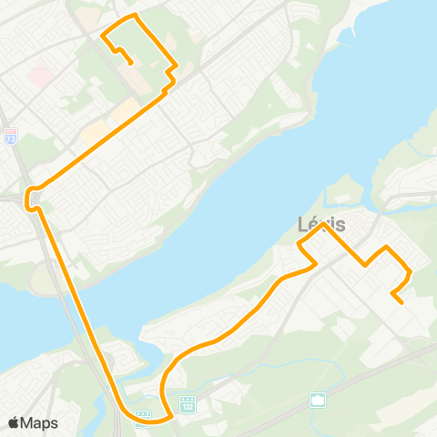 STLévis Saint-Romuald / Station de la Concorde map