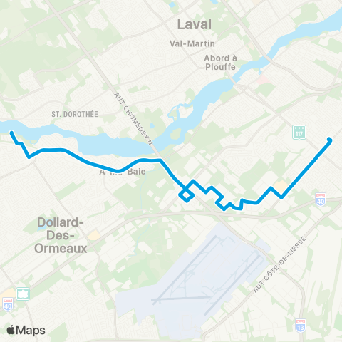 STM Parc-Industriel-Saint-Laurent map