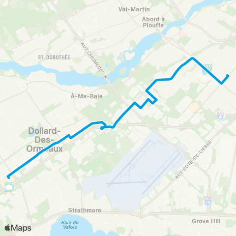 STM Henri-Bourassa map