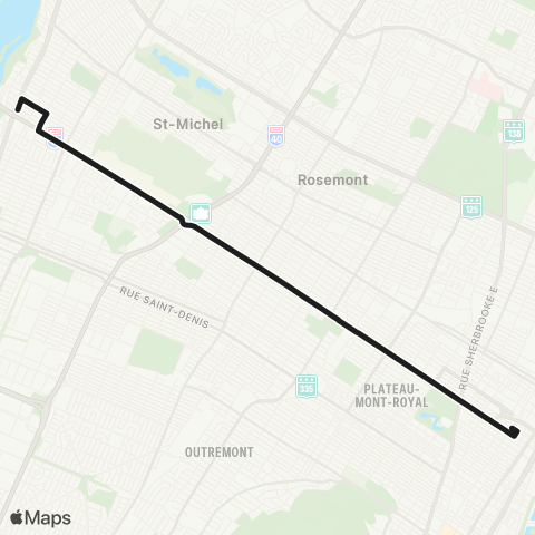 STM Papineau map