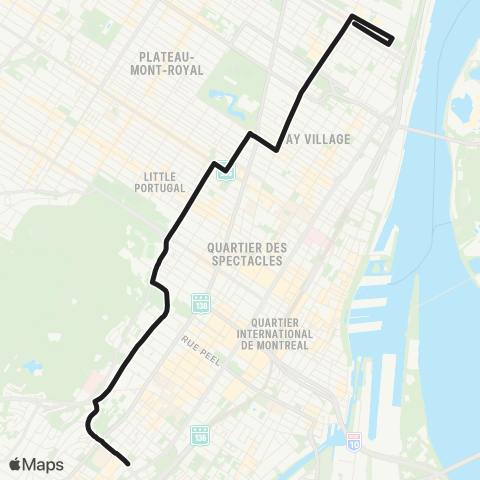 STM Avenue des Pins map