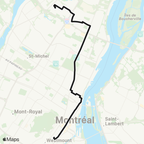 STM Sherbrooke / Joseph-Renaud map
