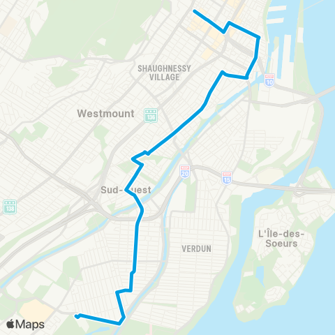 STM Griffintown map