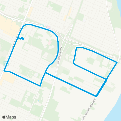 STM Navette Longue-Pointe map