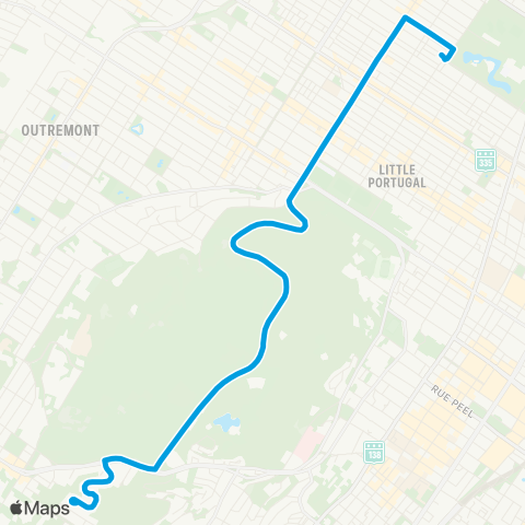 STM Parc-du-Mont-Royal / Ridgewood map