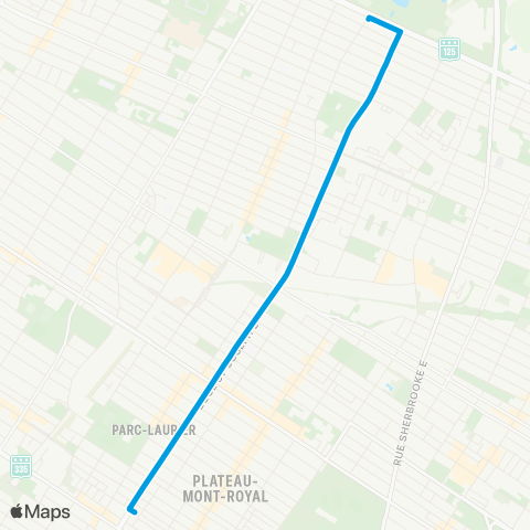 STM Boulevard Saint-Joseph map