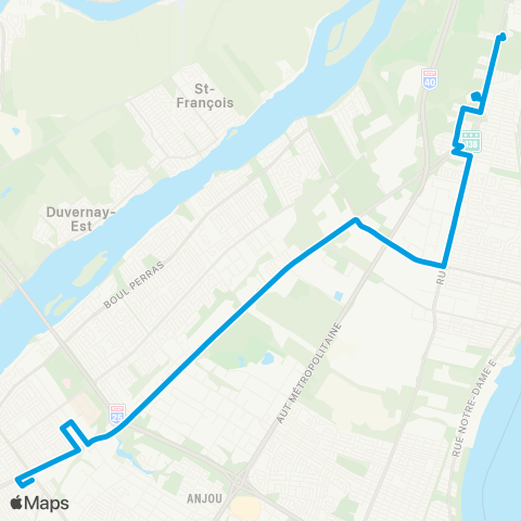 STM Henri-Bourassa-Est map