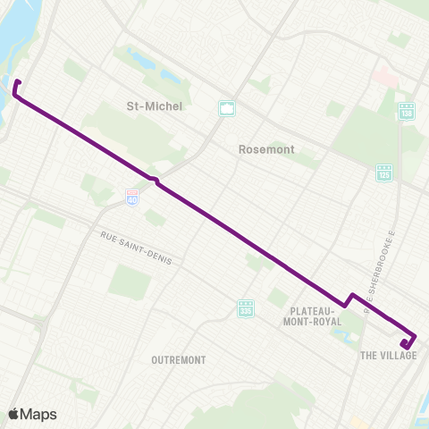 STM Papineau map