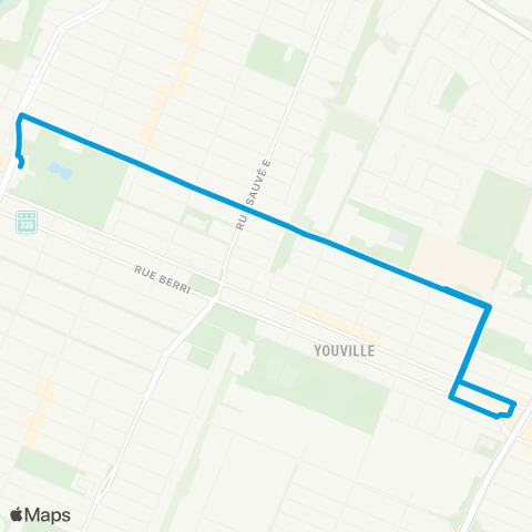STM Saint-Hubert map