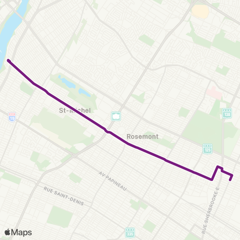 STM Saint-Michel map