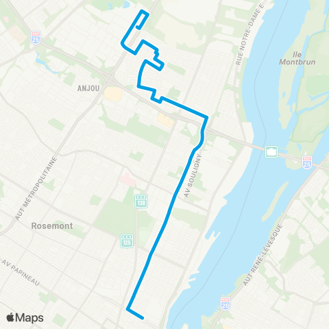 STM Hochelaga map