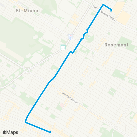 STM Villeray map