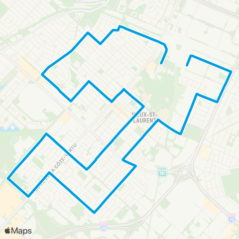 STM Saint-Laurent map
