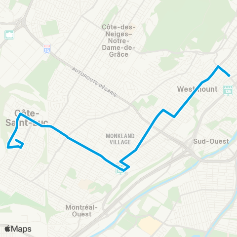 STM Notre-Dame-de-Grâce map