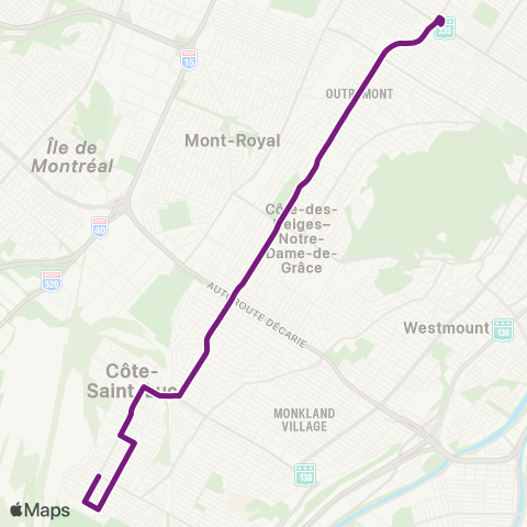 STM Van Horne map