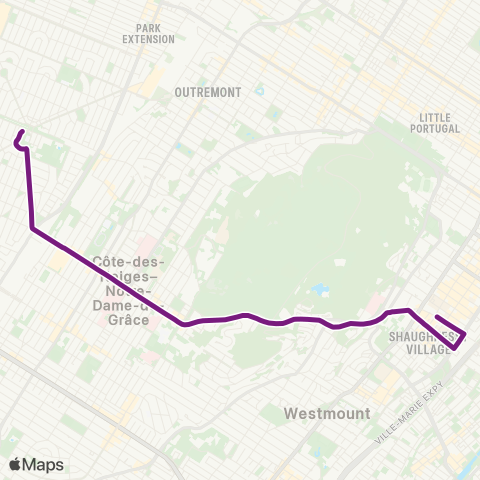 STM Côte-des-Neiges map