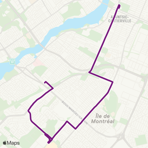 STM Henri-Bourassa map