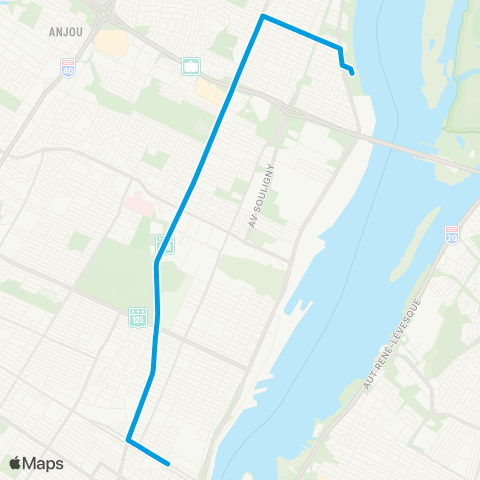 STM Sherbrooke map
