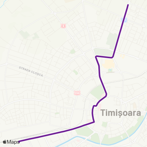 Transport Public Timișoara Gheorghe Barițiu - Ion Ionescu de la Brad map