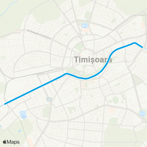 Transport Public Timișoara Podul Modos (Ardealul) - Podul Mihai Viteazul map