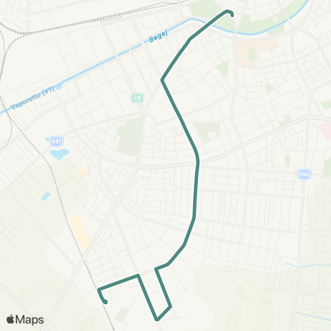 Transport Public Timișoara Catedrala Mitropolitană - Gara de Sud map