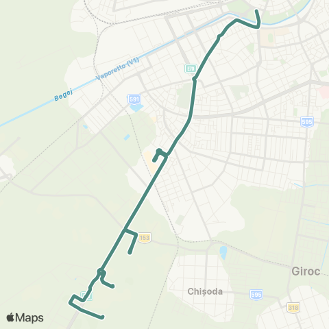 Transport Public Timișoara Catedrala Mitropolitană - Metro I / Incontro map