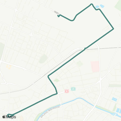 Transport Public Timișoara Bastion - Denya Forest map