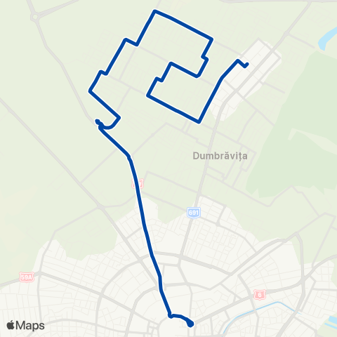Transport Public Timișoara Timișoara - Dumbrăvița map