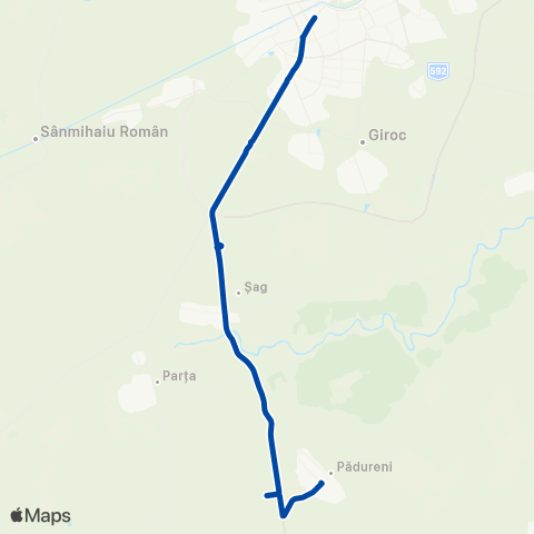 Transport Public Timișoara Timișoara - Pădureni map