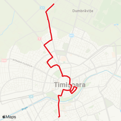 Transportul școlar Tristan Tzara - Piața N. Bălcescu map