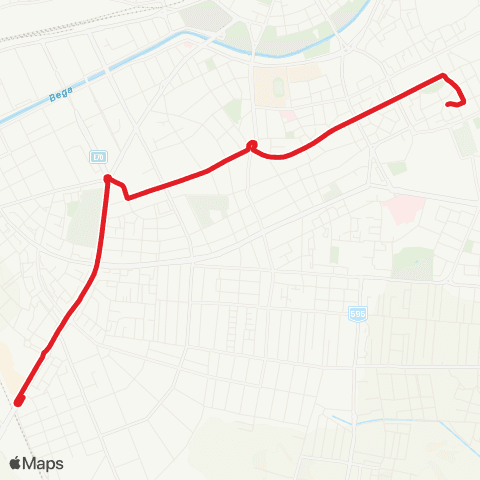 Transportul școlar Pod Calea Șagului - Liceul Vlad Țepeș map