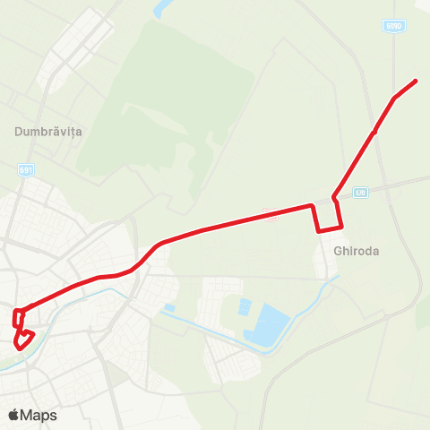 Transportul școlar Cartier Aeroport - Colegiul Național Pedagogic map